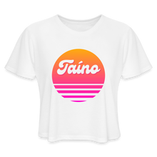Load image into Gallery viewer, Taino Barbie Crop Top - white