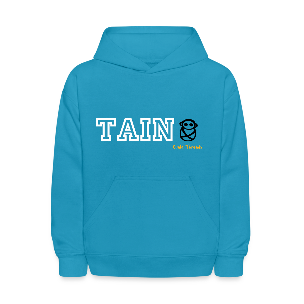 Taino Varsity Kids Hoodie - turquoise