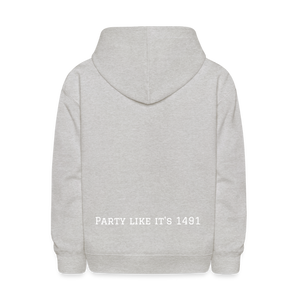 Taino Varsity Kids Hoodie - heather gray