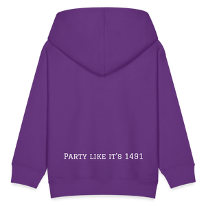 Taino Varsity Kids Hoodie - purple