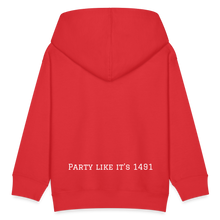 Cargar imagen en el visor de la galería, Taino Varsity Kids Hoodie - red