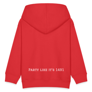 Taino Varsity Kids Hoodie - red