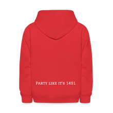 Load image into Gallery viewer, Taino Varsity Kids Hoodie - red