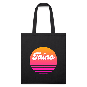 Recycled Taino Tote Bag - black