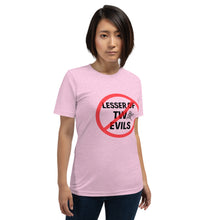 Load image into Gallery viewer, Lesser of Two Evils Unisex T-shirt