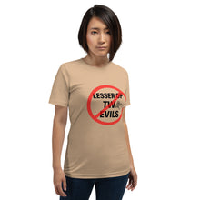 Load image into Gallery viewer, Lesser of Two Evils Unisex T-shirt