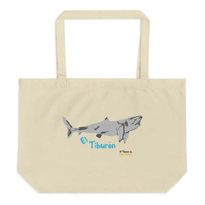 El Tiburon Large Organic Tote Bag