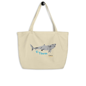 El Tiburon Large Organic Tote Bag