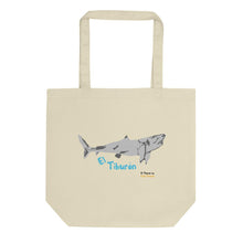Cargar imagen en el visor de la galería, El Tiburon Small Organic Tote Bag